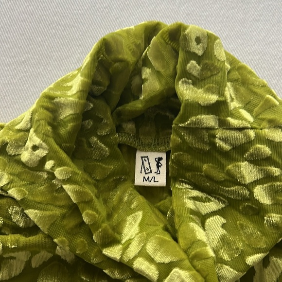 Fashion Brand Company Booger Leopard High Neck Top and matching Opera Gloves - Picture 4 of 4